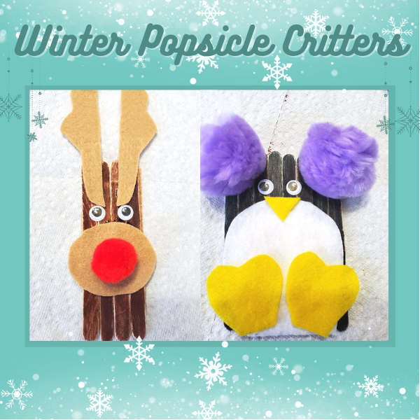 Winter Popsicle Critter Craft